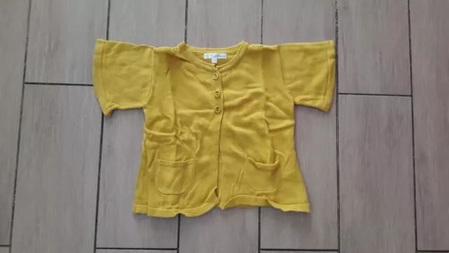 Jolie veste jaune moutarde, Kiabi, Taille 18 mois, très bon état.