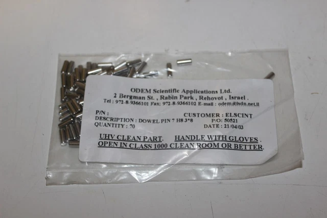 Dowel Pins PIN 7 H8 3*8 LOT OF 70