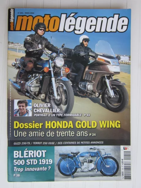 Moto Legende N° 155 /Honda Goldwing/Bleriot 500 Std 1919/Guzzi 250-Ts/Terrot 250