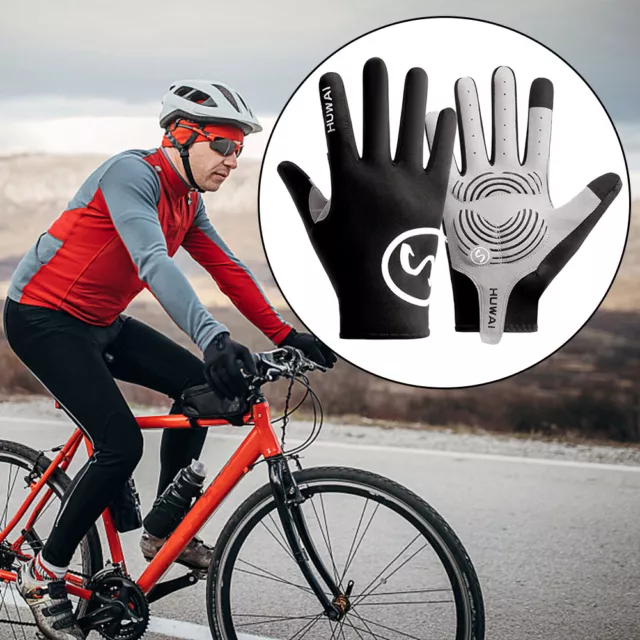 Full finger bicycle gloves non-slip riding gloves for summer sports (Sch 3