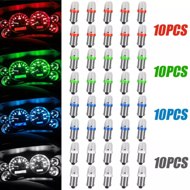 40x BA9S 1815 1816 1445 1895 LED Car Interior Instrument Dash Panel Lights Bulbs