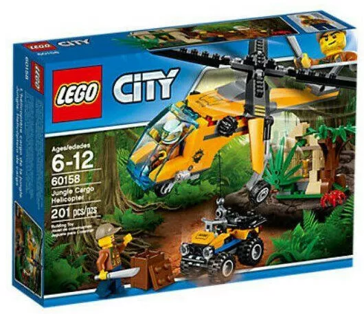 LEGO City 60158 Dschungel Hubschrauber Tragetasche 6-12 Jahre