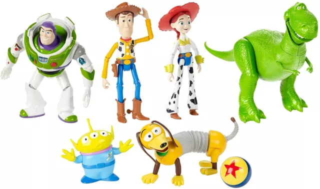 Toy Story 4 Action Spiel Sammel Figuren Set  Buzz Jessie Rex Woody Neu/Ovp 2