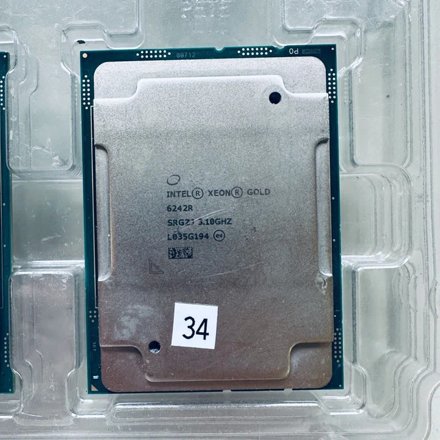 Processeur Intel Xeon Gold 6242 SR8FY 2.8GHz 16 Cœurs - Socket LGA3647, Cache 22Mo, Neuf