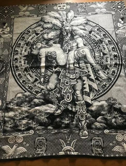 Aztec warrior top blanket