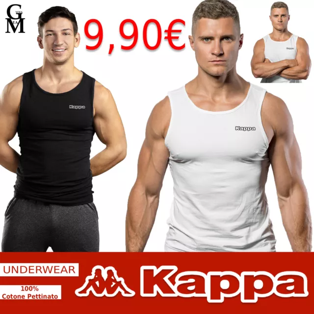 5 Pack Canotta canottiera T-shirt Uomo KAPPA  Intima Slim Fit Cotone Maglia