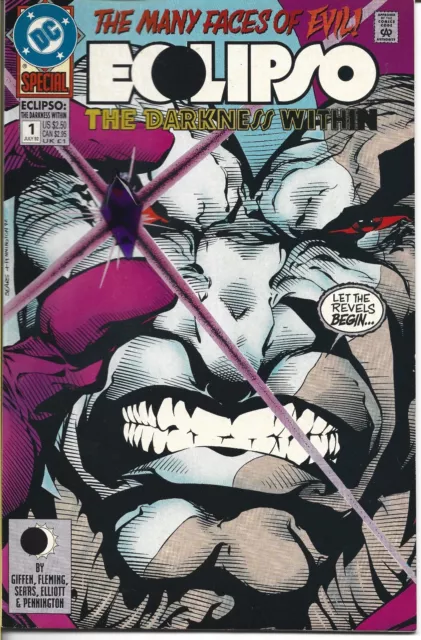 Eclipso The Darkness Within #1  Dc Comics 1992 Bagged / Boarded