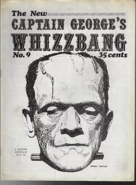 CAPTAIN GEORGE'S WHIZZBANG # 9 1970 FRANKENSTEIN cover CLASSIC FANZINE