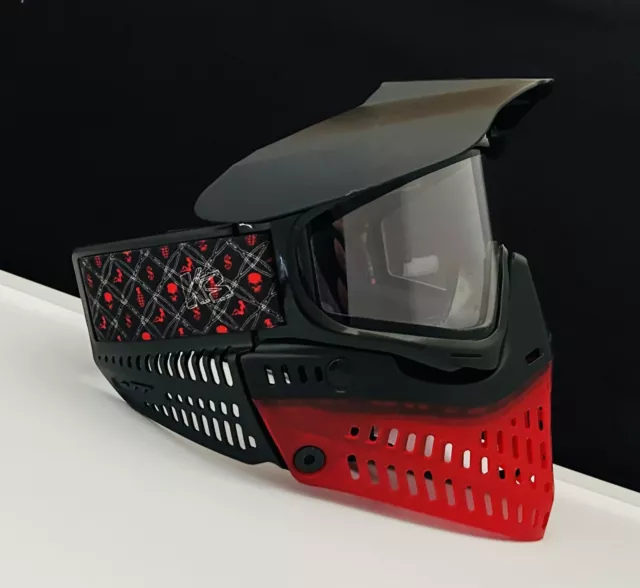 NEW JT Proflex ICE Red Black Translucent  Paintball Mask Goggle - Thermal Lens