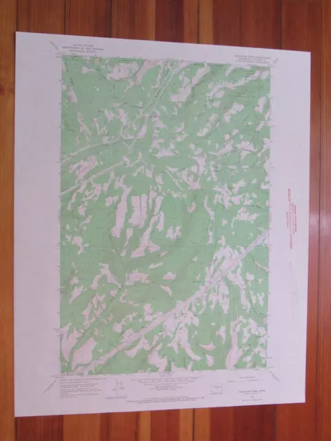 Colockum Pass Washington 1968 Original Vintage USGS Topo Map