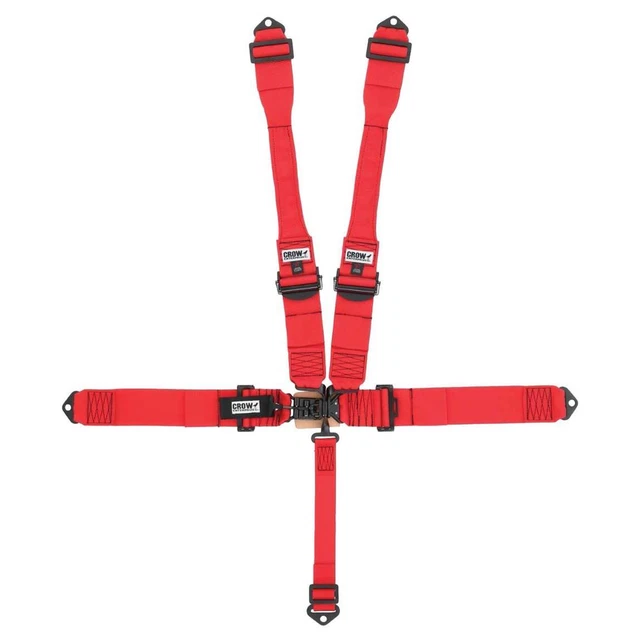 Crow 11002PRB Pro Series Racing Harness, 3 inch, Red
