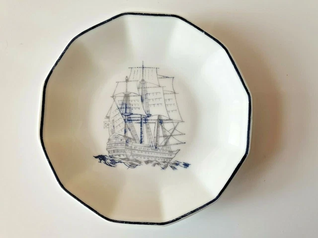 Vide poche coupelle porcelaine CH. FIELD HAVILAND Limoges Le Galion Concarneau
