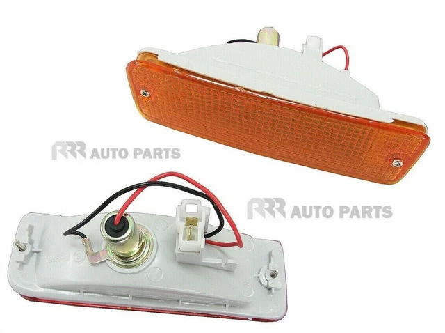 88 97 Toyota Hilux Ln106 4wd 4x4 Chrome Indicator Corner Light Pair 92 93 94