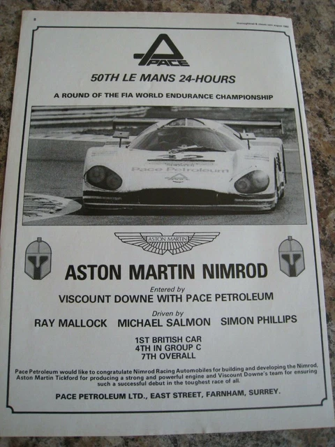 NIMROD NRA C2 #39 1983 24H DU MANS AUTOMANY Kit Monté K10 1/ - 79
