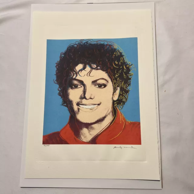 ANDY WARHOL- "MICHAEL JACKSON- Trial Proof- Yellow-diamond dust- unsigned ICON!