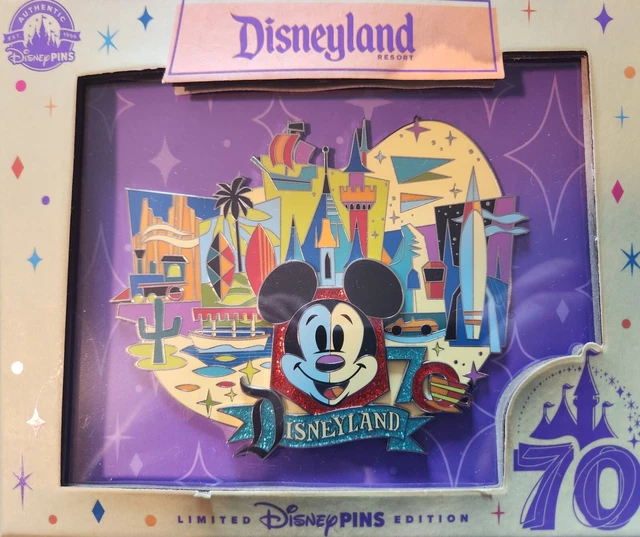 NEW D23 EXPO 2024 Disneyland 70th Anniversary Jumbo Pin Mickey Mouse LE