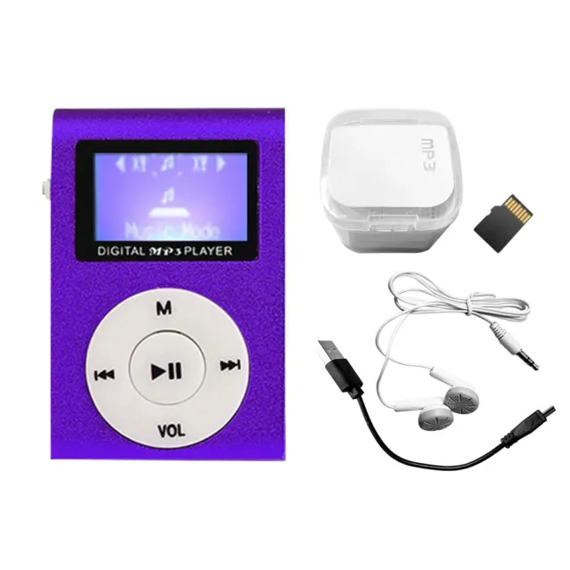 32GB Digital Gift With Clip LCD Screen Fashion Mini Portable USB 2.0 MP3 Player