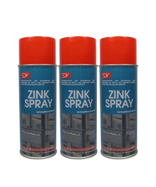 Zinkspray Hell 400ml Rostschutz Grundierung Korrosionsschutzlack, 4,90