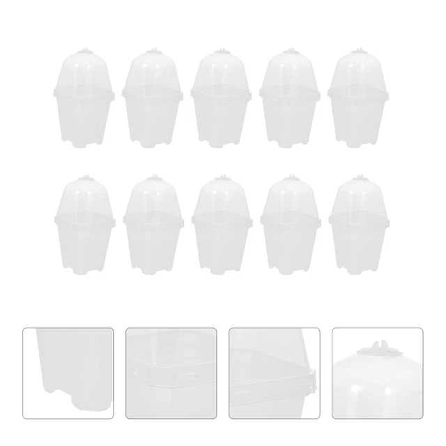 10 Sets Sämling Kleiner Quadratischer Topf Blumentöpfe Für Den Garten Fermenter