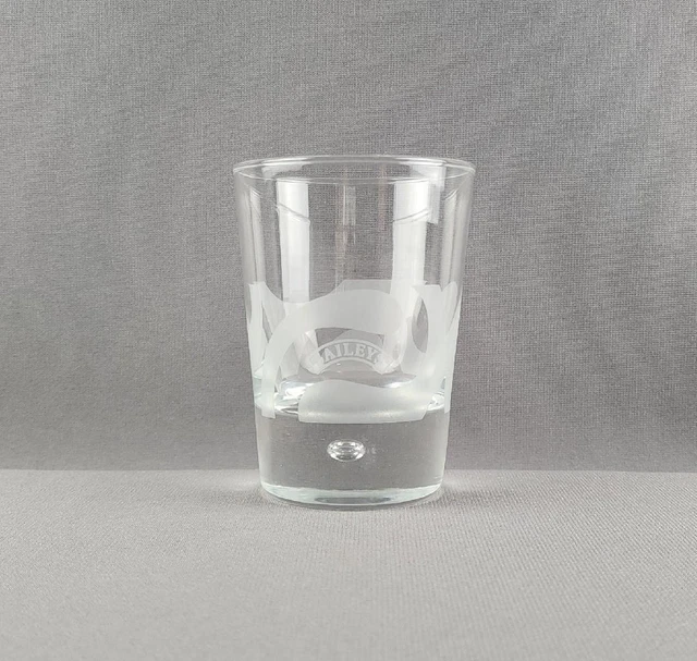 Old Fashioned Glass Bailey's On The Rocks Art Glass Controlled Bubble Lowball
