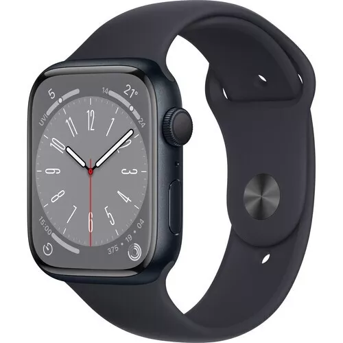 Apple Watch Series 8 GPS 41mm Aluminium mitternacht mit Sportarmband mitternacht