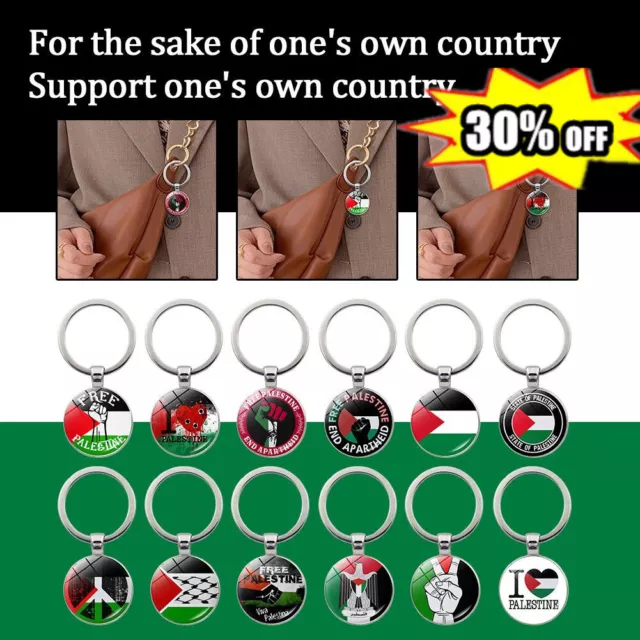 1PC Palestinian Flag Keyring, New Palestine Keychain Bag Pendant Accessories