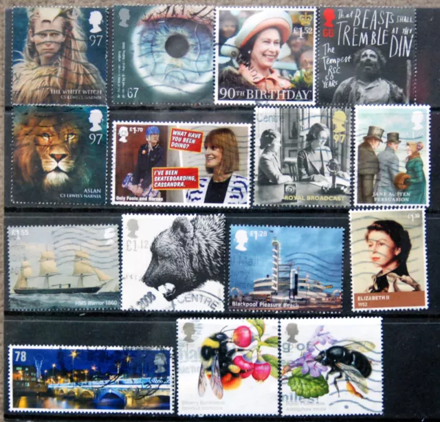 A Fine Collection Of Good Used High Value Recent Issue GB Commemoratives.