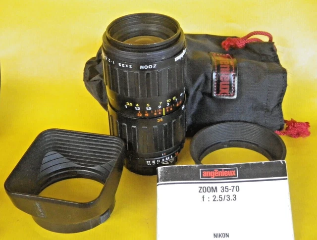 Objectif Zoom Angenieux 35-70mm F/2.5-3.3 Pour Minolta MD - Occasion Avec Filtres/boîte