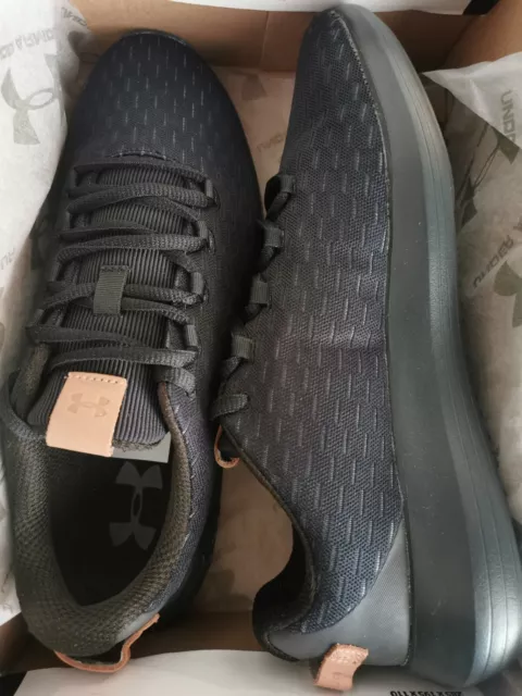 Scarpe da ginnastica Under Armour UA Ripple in rete nera rialzata UK 7