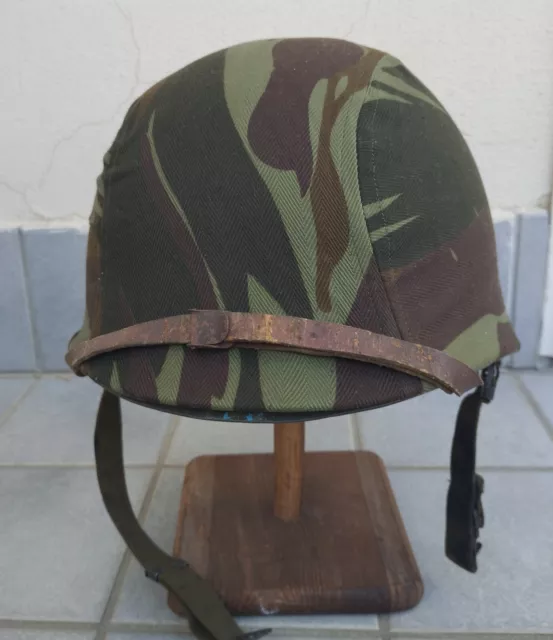 *RARE* 1970-80s Indonesian M1 Helmet  Liner & Markings & IFGABA camouflage cover