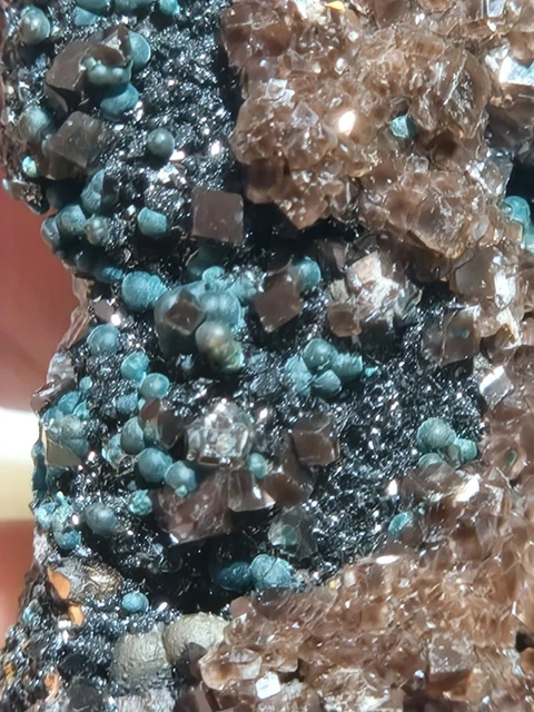 Minerale@ Rosasite Calcite Ojuela Mine Mapimi Messico 83,08 Gr