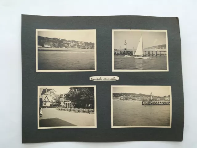 F004 Lot 9 photos vintage ancien Normandie Deauville Trouville Etretat