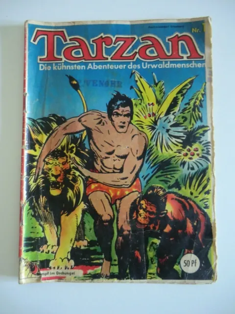 TARZAN - Das Originalhefte - Mondial / Pabel Verlag - Nummer 1