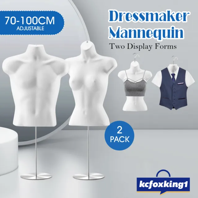 Male Female Mannequin Model Manikin Shop Stand Torso Dress Form Hanging Display