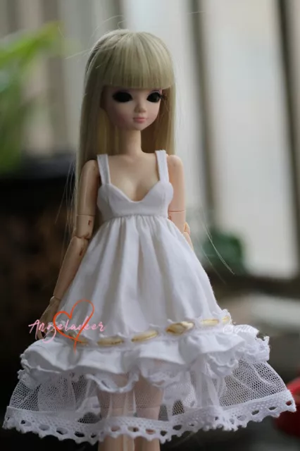 1/6 1/4 1/3 SD16 IP-SID/EID BJD Outfit Doll Clothes White Lily Suspender Dress