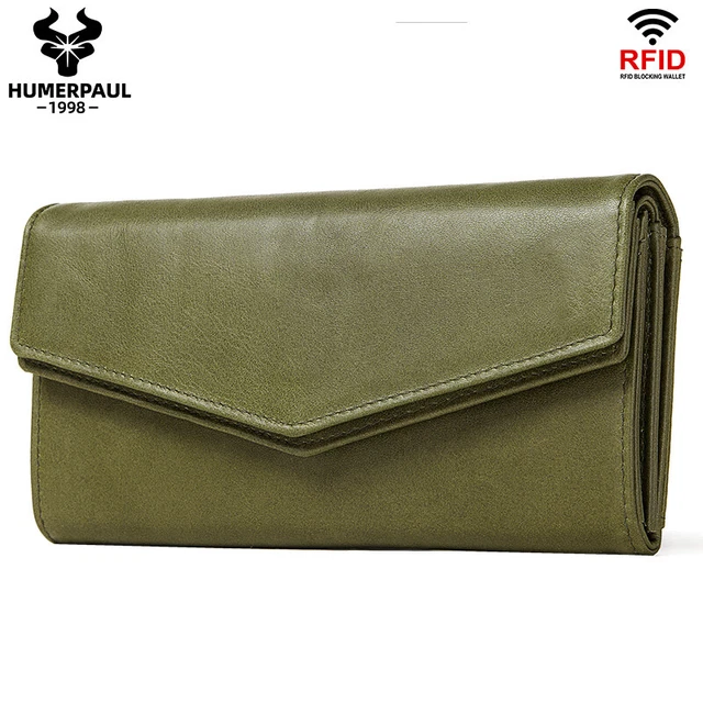 Portafoglio Donna Sottile In Pelle PU Con Protezione RFID