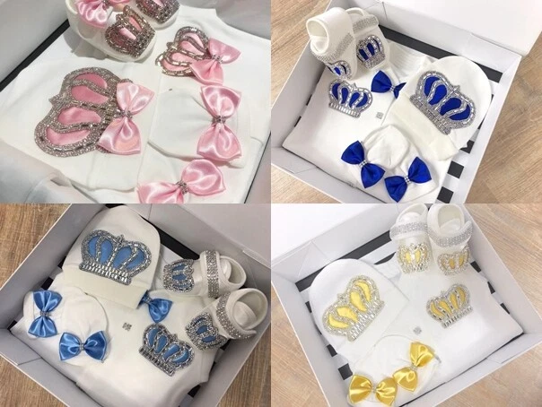 Abito corona bambino, principe neonato, abito bambino da portare a casa bambino regalo baby shower