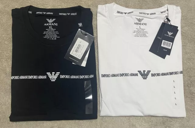 T-shirt girocollo da uomo Emporio Armani maglietta a maniche corte l xl