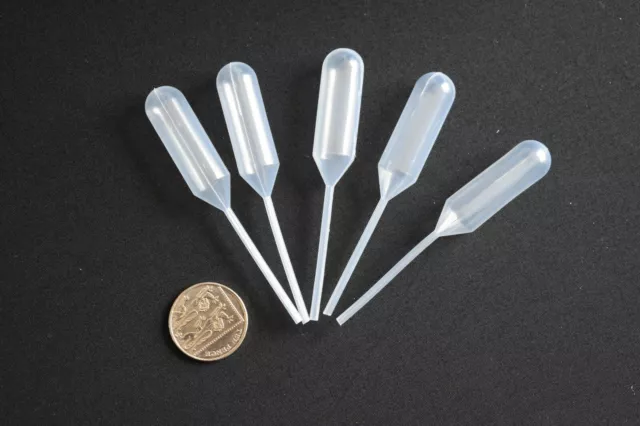 4ml Mini Plastic Transfer Pipettes Liquid Injector for Cupcakes, Desserts etc