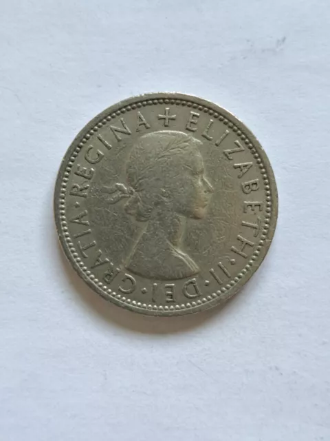 A 1967 Queen Elizabeth II florin/two shilling coin