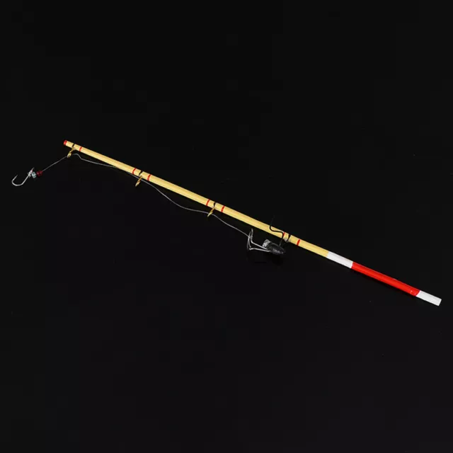 1Pc 1:12 Dollhouse Miniature Fishing Tool Model Toy Dolls House Fishing Rod :'h 3