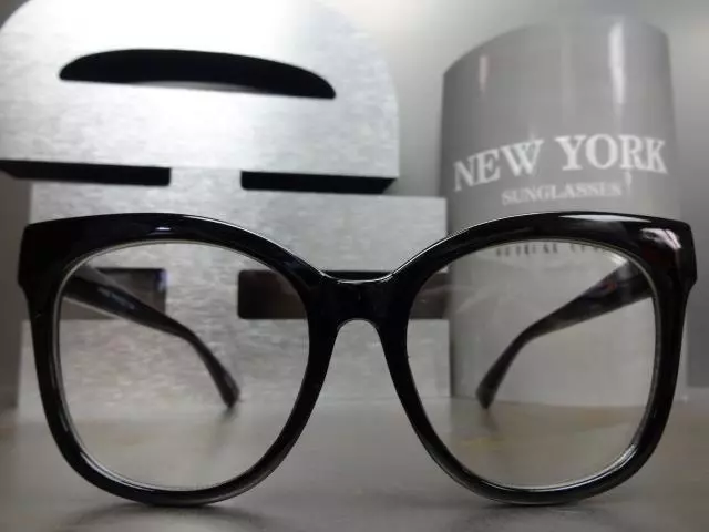 OVERSIZED VINTAGE RETRO CAT EYE Style Clear Lens EYE GLASSES Large Fashion Frame 3