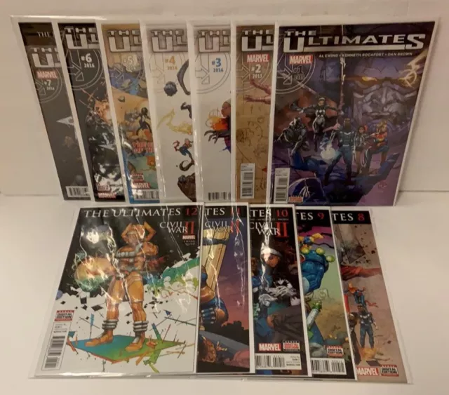 Ultimates #1-12 Complete Series Marvel 2015 Ewing Rocafort VF/NM