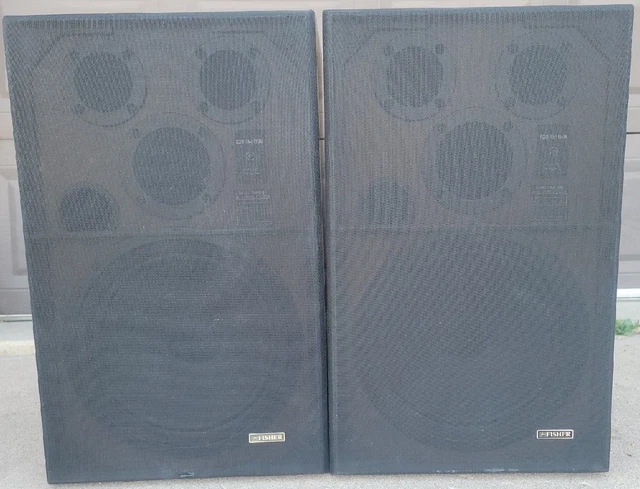 Fisher D-12 Speakers 3-Way Woofers Twitters Cabinets Grills Made USA TESTED READ Fisher D-12 Speakers 3-Way Woofers Twitters Cabinets Grills Made USA TESTED READ