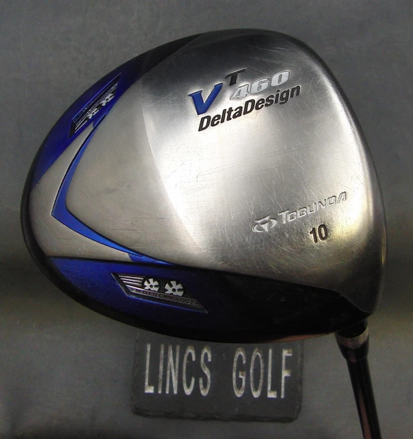 Japanese Tobunda VT 460 Delta Design 10° Driver Stiff Graphite Shaft Japanese Tobunda VT 460 Delta Design 10° Driver Stiff Graphite Shaft