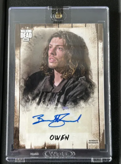 BENEDICT SAMUEL 2018 TOPPS THE WALKING DEAD AUTO COLLECTION OWEN SP #'d /79