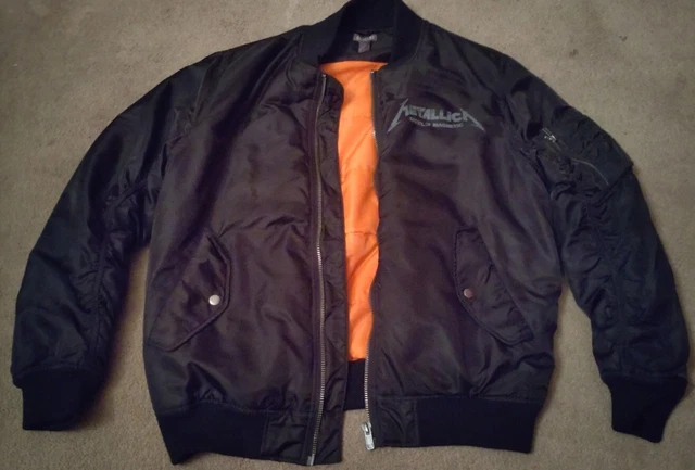 Metallica Death Magnetic Tour Bomber Jacket 2010 Coat Rare Merchandise Large men