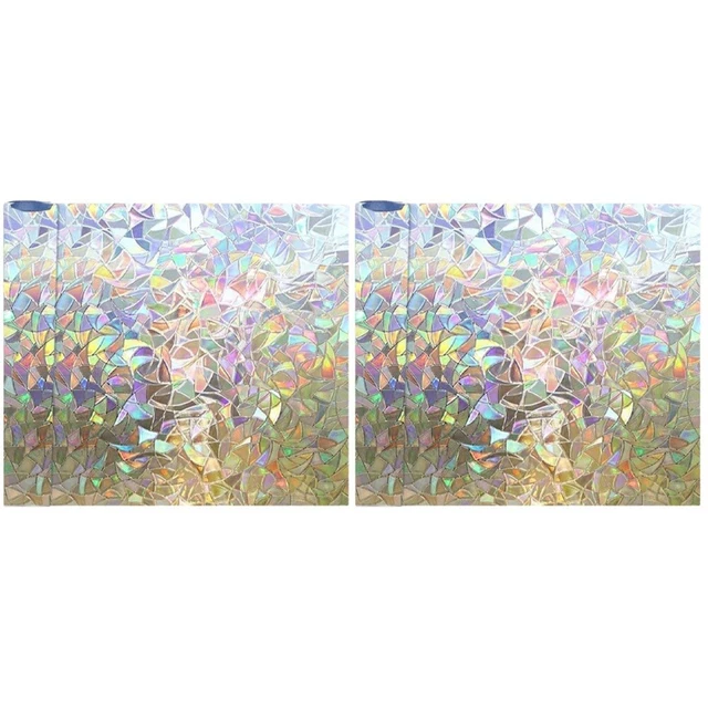 2 piezas Película adhesiva para ventana Privacidad Ventana Pegatina para ventana Pegatina
