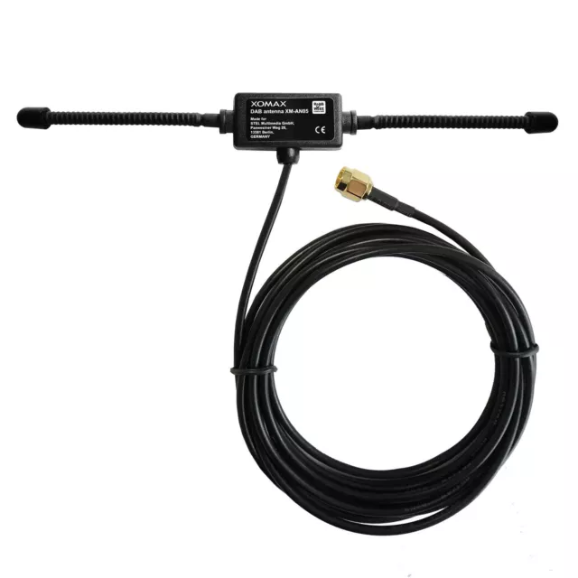 AUTO RADIO SCHEIBEN Antenne DAB + Digital SMA Adapter 5m Kabel Klebe Antenne  EUR 8,98 - PicClick DE