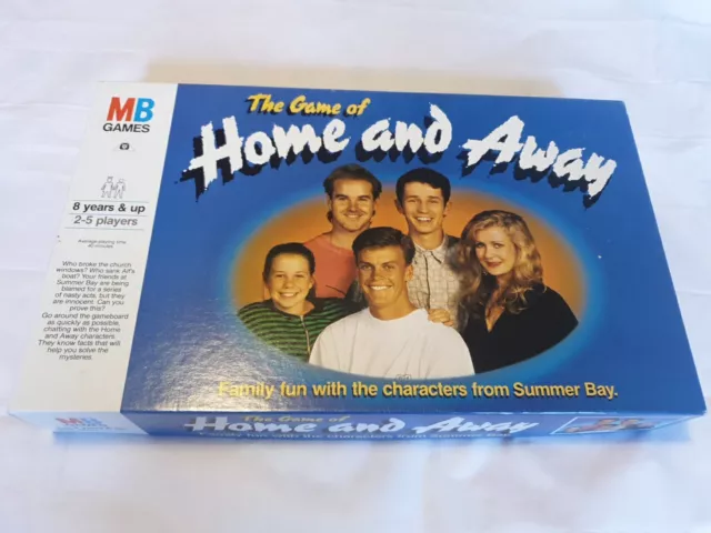 Home and Away 1989 MB Games Summer Bay Board Game Vintage Complete